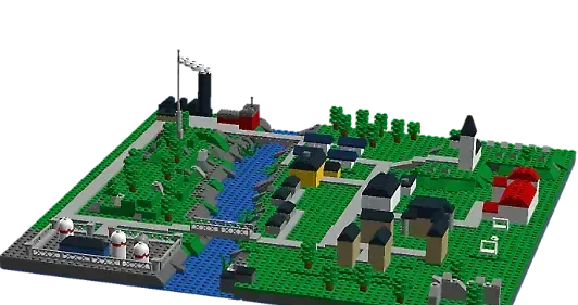 Klossköping är en legomodell av en klimatanpassad stad.