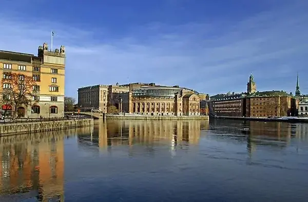 Sveriges Riksdag i Stockholm.